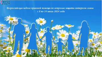 Всероссийская неделя правовой помощи по вопросам защиты интересов семьи Всероссийская неделя правовой помощи по вопросам защиты интересов семьи.